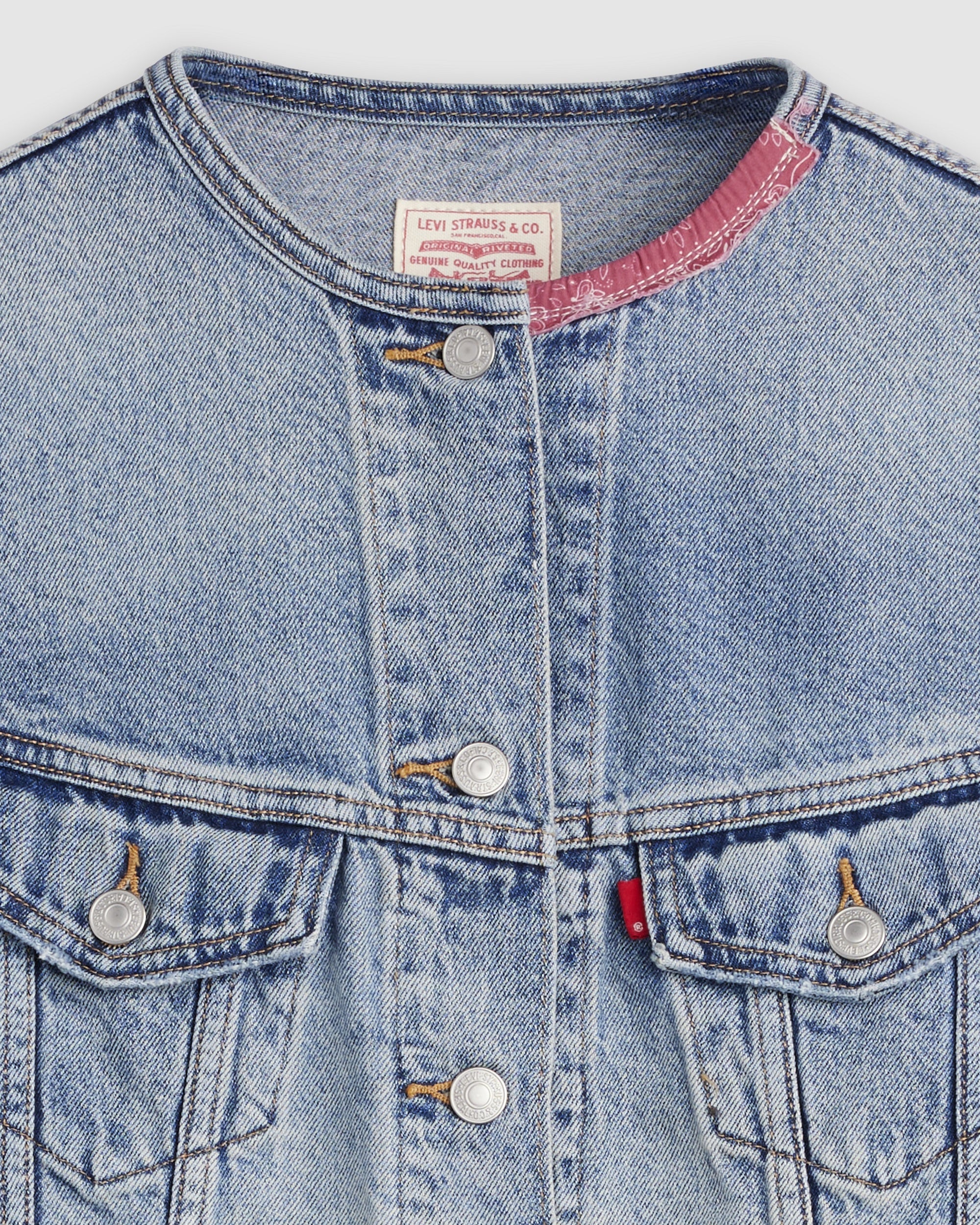 90s Shrunken Collarless Vest