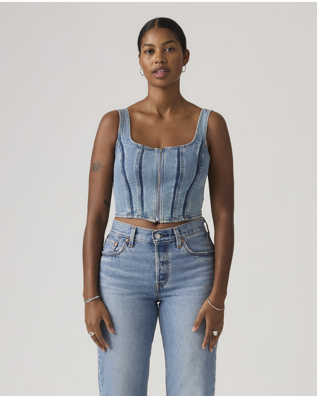 Denim Tube Top