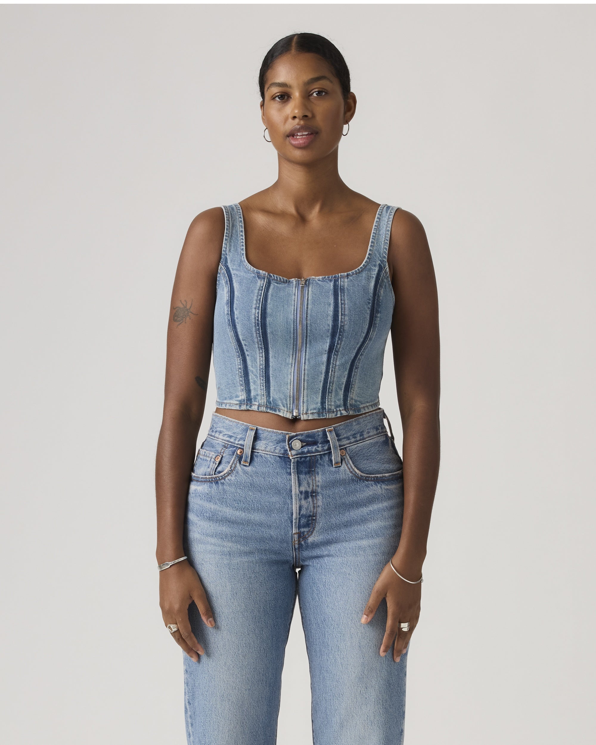 Jadine Denim Cami Tank Top