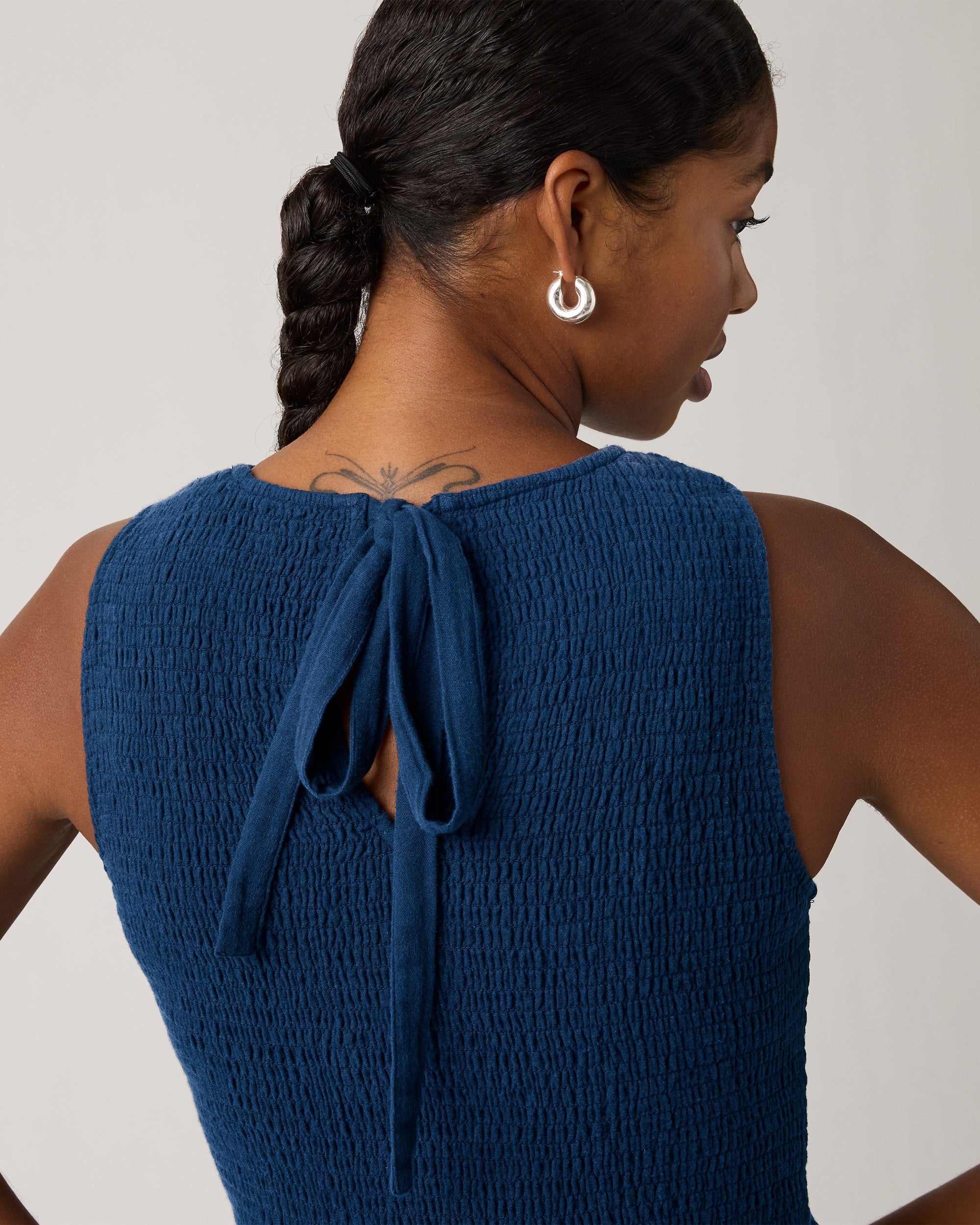 Cely Smocked Midi Dress