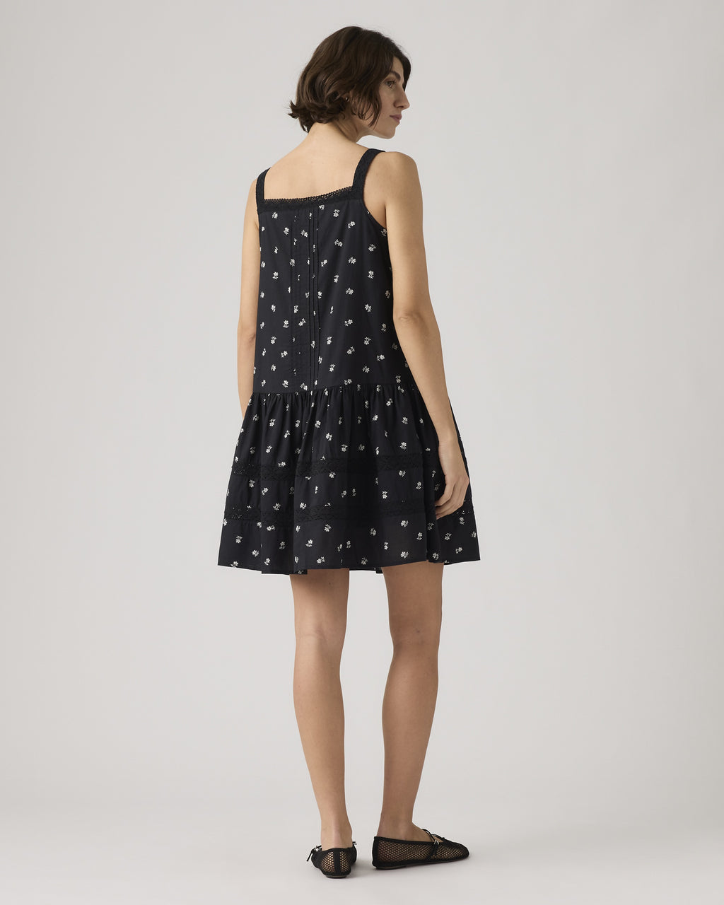 Kate Pintuck Mini Dress