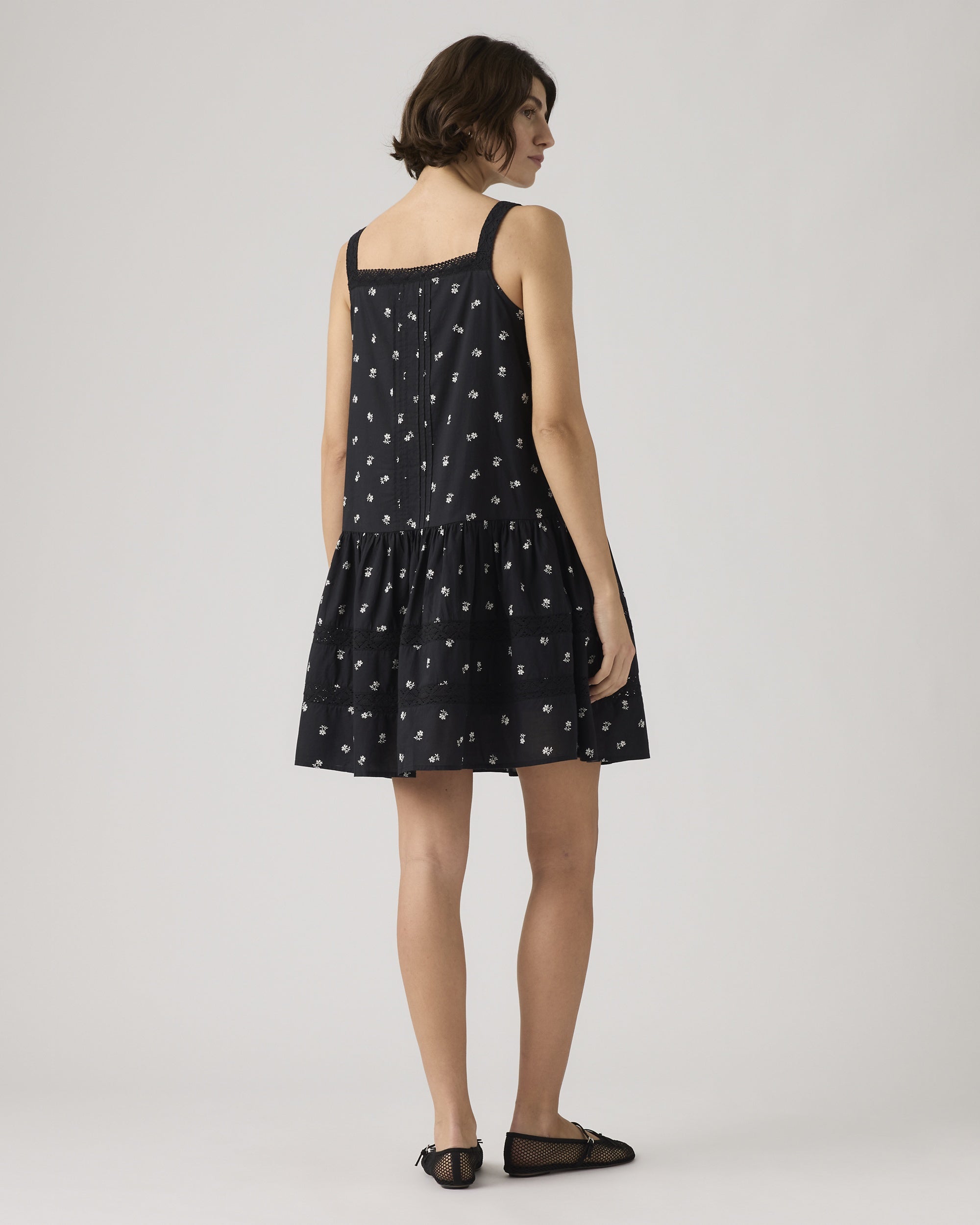 Kate Pintuck Mini Dress