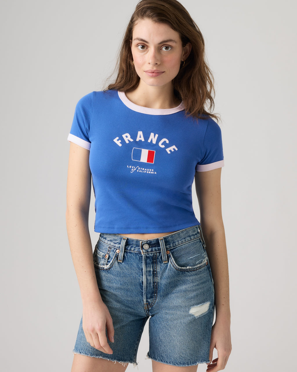 France Mini Ringer Tee