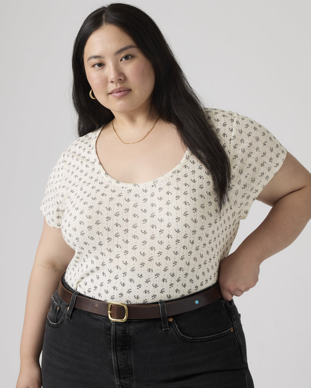 Sweetie Cap Sleeve Tee (plus Size)
