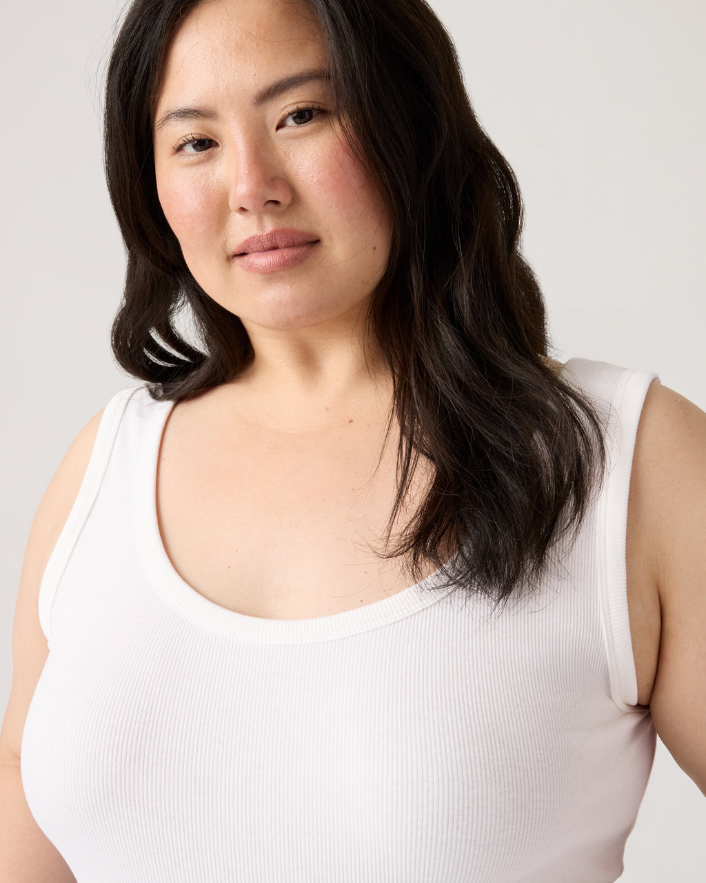 Hayes Ribbed Tank Top (plus Size)