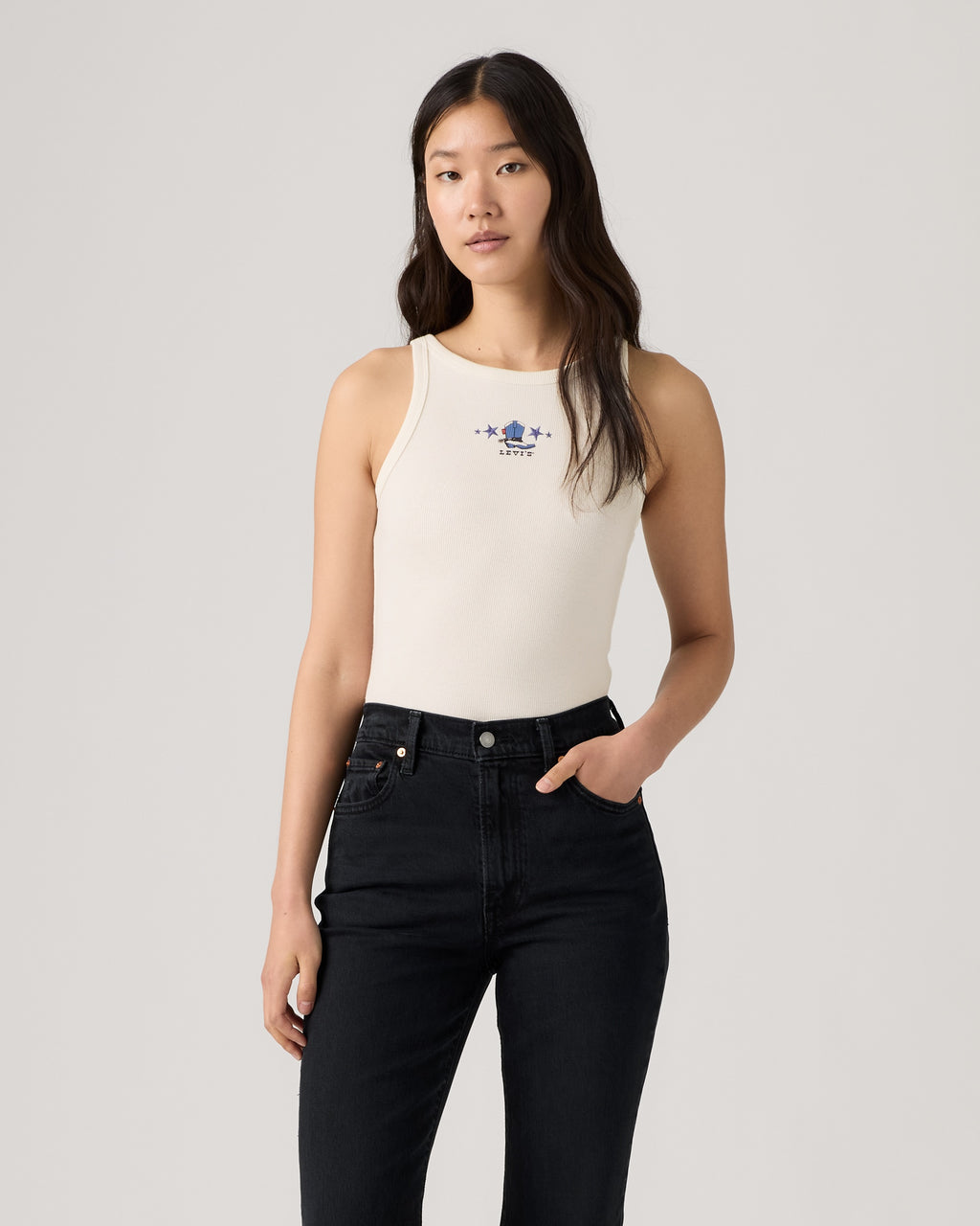 Graphic Logo Boxy Tank Top