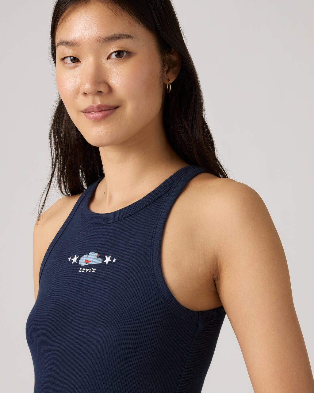 Graphic Logo Hayes Racer Tank Top