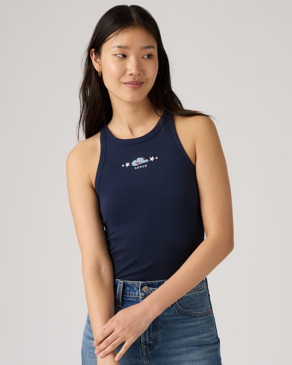 Graphic Logo Hayes Racer Tank Top