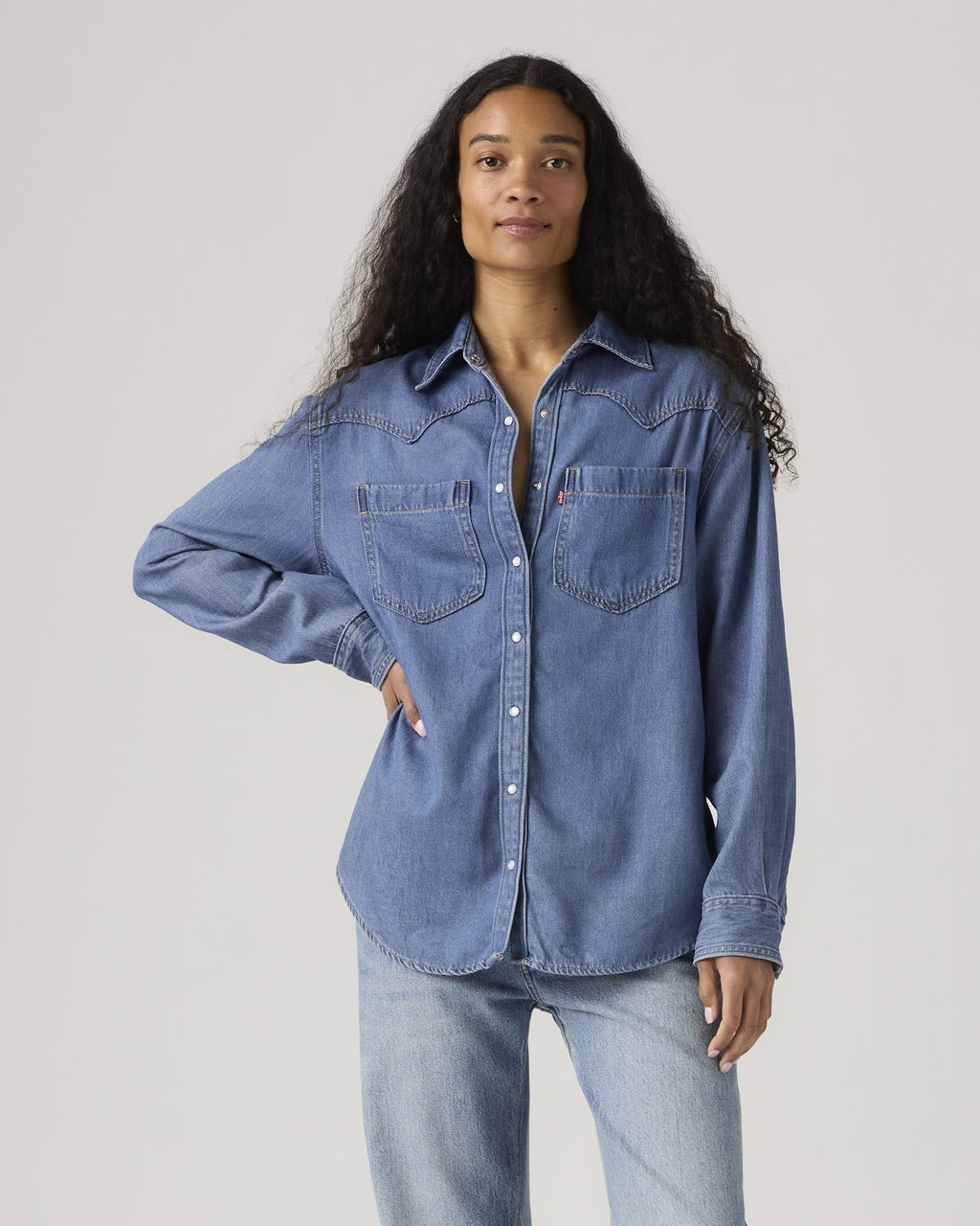 Harlie Novelty Short-sleeve Cropped Shirt