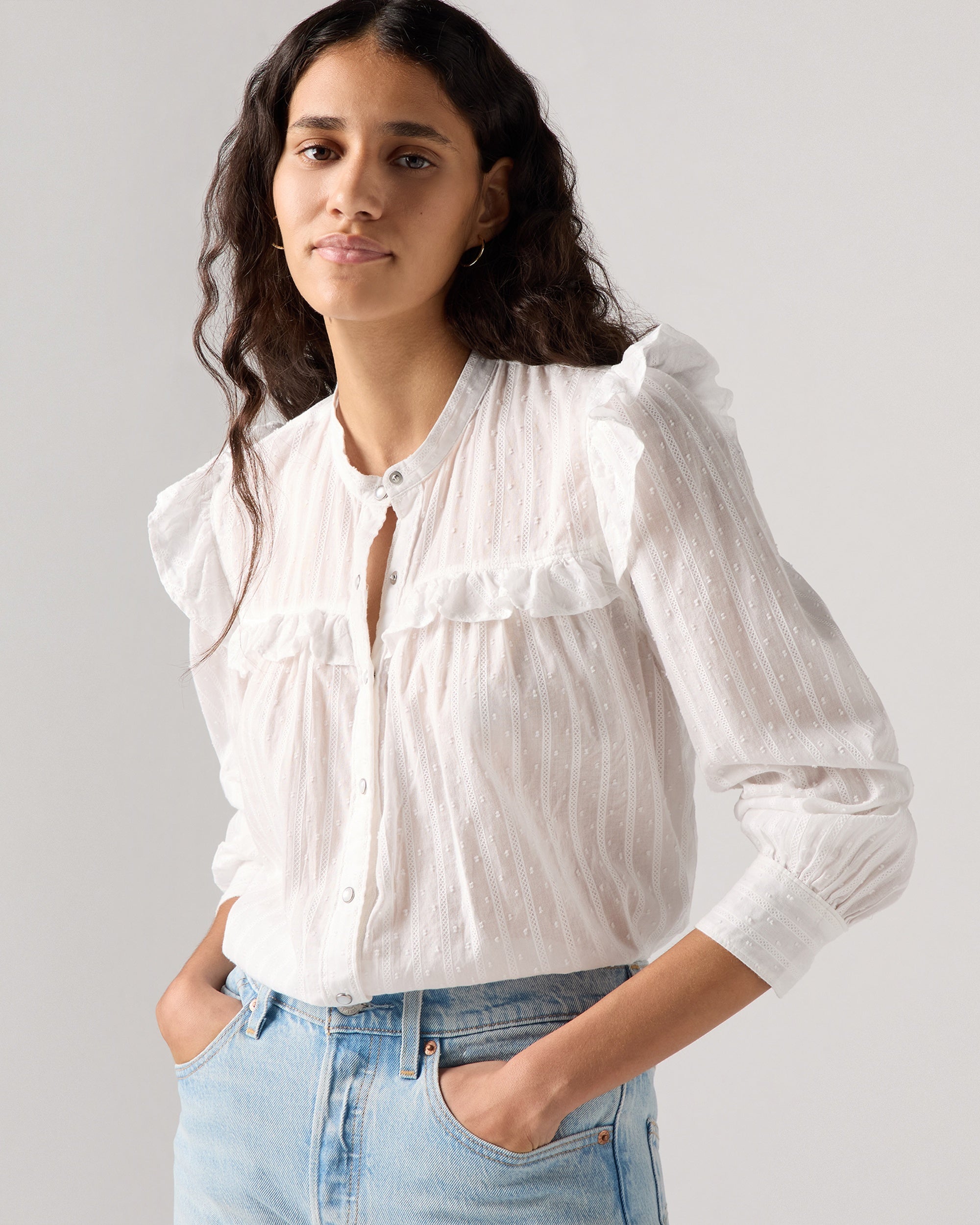 Louisa Short-sleeve Denim Midi Dress