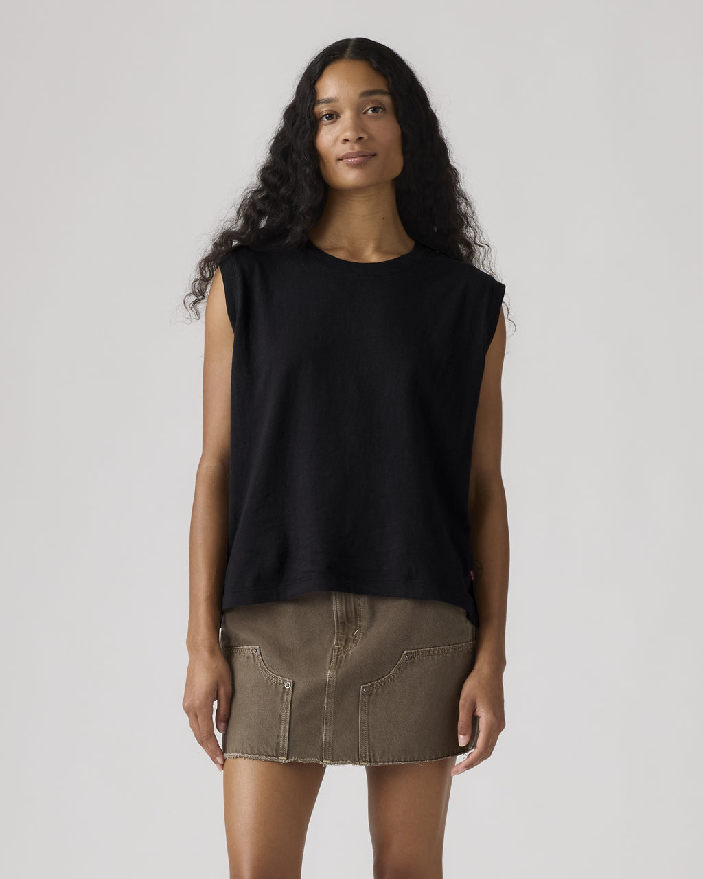 90s Shrunken Collarless Vest