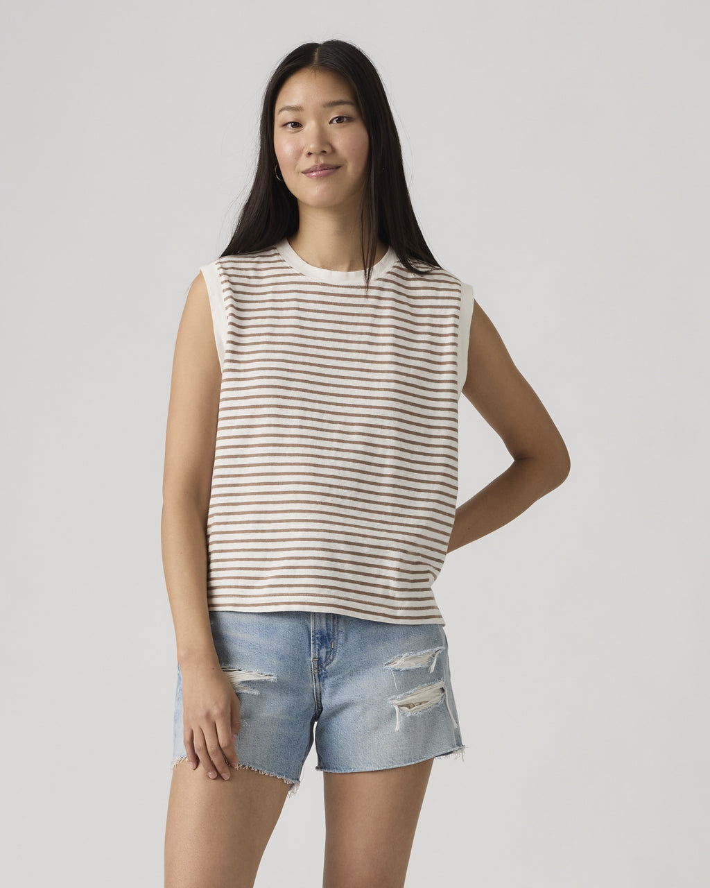 Abbey Tie-shoulder Sweater Tank Top